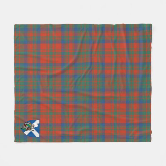 Scotts Matheson Ancient Tartan Kariert Fleecedecke (Vorderseite (Horizontal))