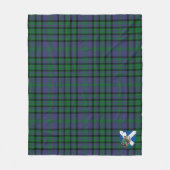 Scotts Matheson Green Tartan Kariert Fleecedecke (Vorderseite)