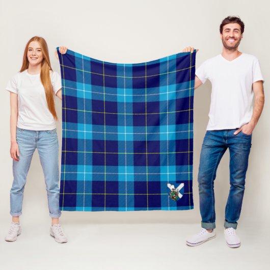 Scotts McKerrell Blue Tartan Kariert Fleecedecke (Beispiel)