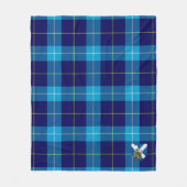 Scotts McKerrell Blue Tartan Kariert Fleecedecke (Vorderseite)