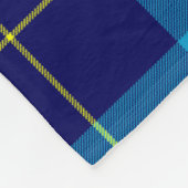 Scotts McKerrell Blue Tartan Kariert Fleecedecke (Ecke)