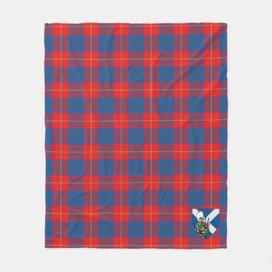 Scotts McKerrell Red Tartan Kariert Fleecedecke (Vorderseite)