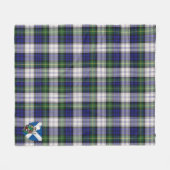 Scotts Meldrum Gordon Dress Tartan Kariert Fleecedecke (Vorderseite (Horizontal))