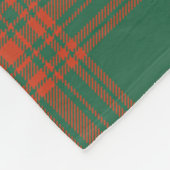 Scotts Menzies Green Ancient Tartan Kariert Fleecedecke (Ecke)