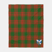 Scotts Menzies Green Modern Tartan Kariert Fleecedecke (Vorderseite)