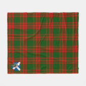 Scotts Menzies Green Modern Tartan Kariert Fleecedecke (Vorderseite (Horizontal))