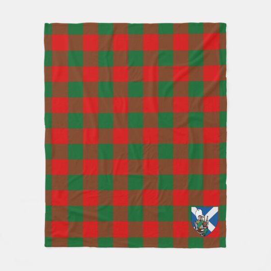 Scotts Moncrieffe Tartan Kariert Fleecedecke (Vorderseite)