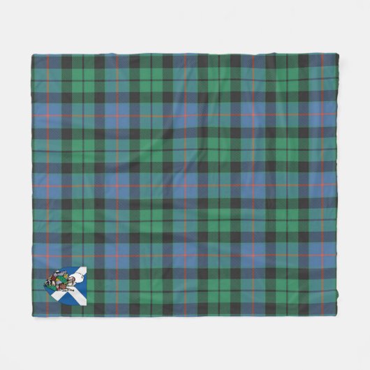 Scotts Morrison Ancient Tartan Kariert Fleecedecke (Vorderseite (Horizontal))