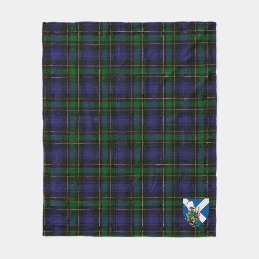 Scotts Mowat Tartan Kariert Fleecedecke (Vorderseite)