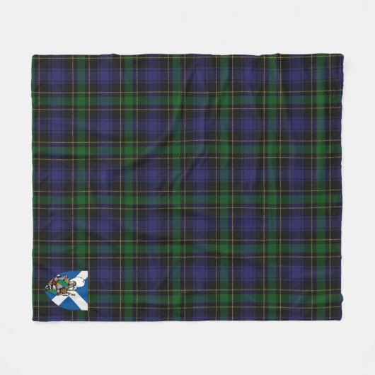 Scotts Mowat Tartan Kariert Fleecedecke (Vorderseite (Horizontal))