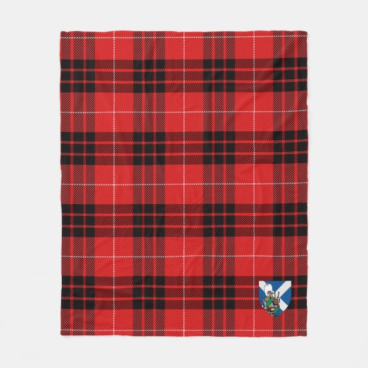 Scotts Munro Tartan Kariert Fleecedecke (Vorderseite)