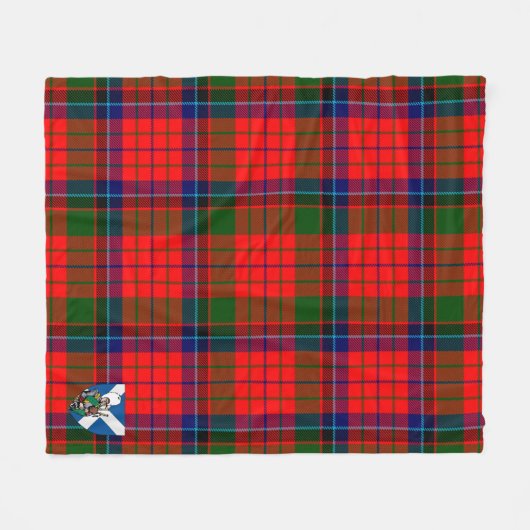 Scotts Nicolson Modern Tartan Kariert Fleecedecke (Vorderseite (Horizontal))