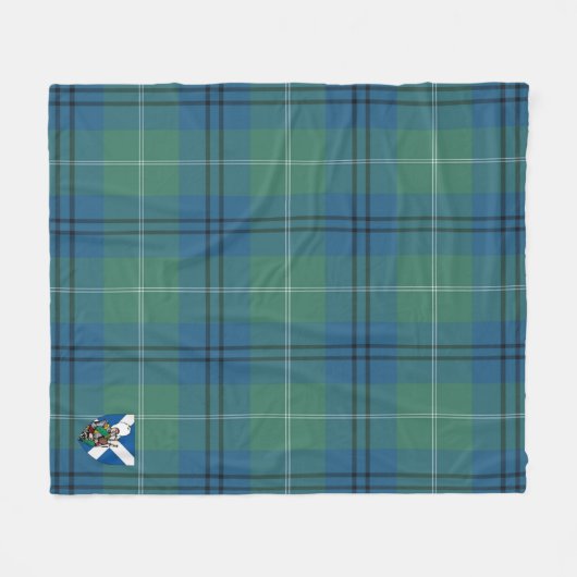 Scotts Oliphant Ancient Tartan Kariert Fleecedecke (Vorderseite (Horizontal))