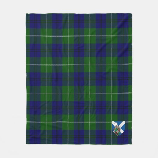 Scotts Oliphant Modern Tartan Kariert Fleecedecke (Vorderseite)