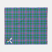 Scotts Pitcairn Tartan Kariert Fleecedecke (Vorderseite (Horizontal))