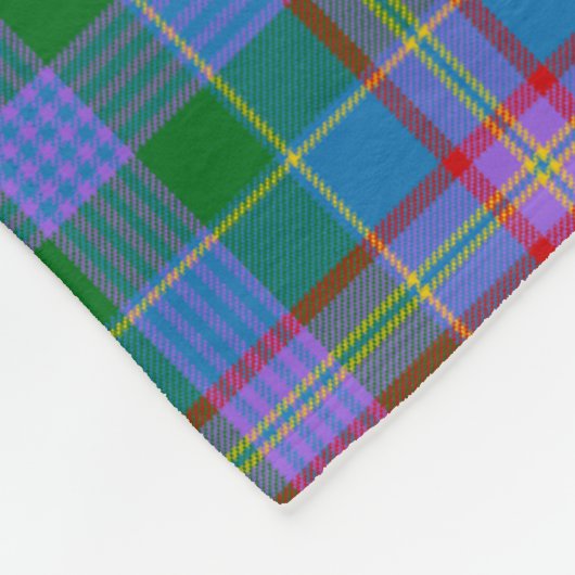Scotts Pitcairn Tartan Kariert Fleecedecke (Ecke)