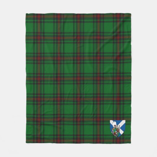 Scotts Primrose Tartan Kariert Fleecedecke (Vorderseite)