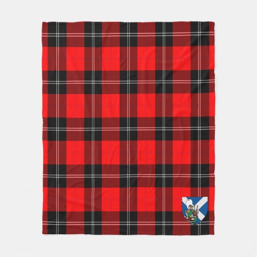 Scotts Ramsay Modern Tartan Kariert Fleecedecke (Vorderseite)