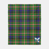 Scotts Reid Green Tartan Kariert Fleecedecke (Vorderseite)