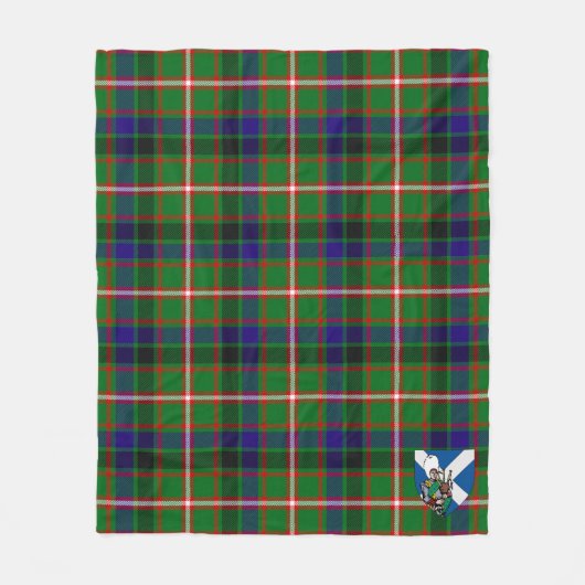 Scotts Reid Green Tartan Kariert Fleecedecke (Vorderseite)