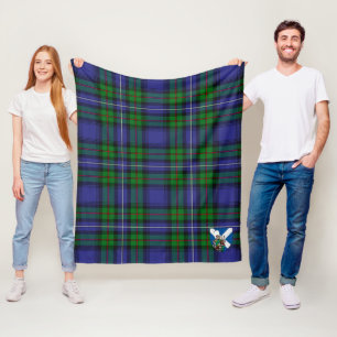 Scotts Robertson Hunting Modern Tartan Kariert Fleecedecke