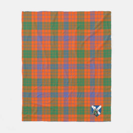 Scotts Ross Ancient Tartan Kariert Fleecedecke (Vorderseite)