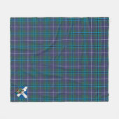 Scotts Sandilands Modern Tartan Kariert Fleecedecke (Vorderseite (Horizontal))