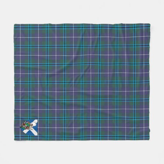 Scotts Sandilands Modern Tartan Kariert Fleecedecke (Vorderseite (Horizontal))