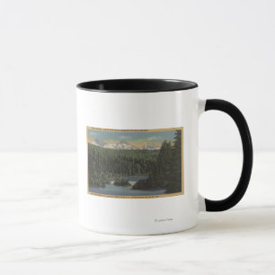 Scotts See, Oregon - Ansicht von drei Schwestern Tasse