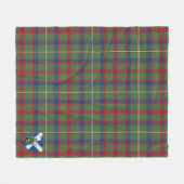 Scotts Shaw Green Modern Tartan Kariert Fleecedecke (Vorderseite (Horizontal))