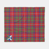 Scotts Shaw Red Modern Tartan Kariert Fleecedecke (Vorderseite (Horizontal))