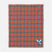 Scotts Sinclair Alter Plaid Tartan Fleecedecke (Vorderseite)