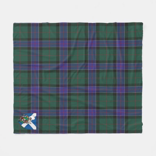 Scotts Sinclair Hunting Modern Tartan Kariert Fleecedecke (Vorderseite (Horizontal))
