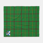 Scotts Stamm von Mar Tartan Kariert Fleecedecke (Vorderseite (Horizontal))