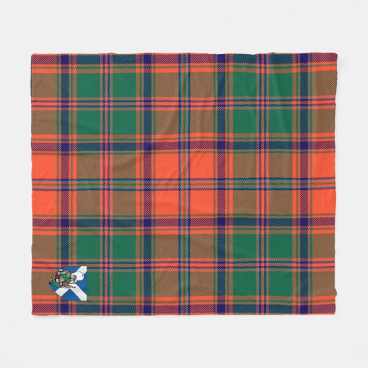 Scotts Stewart of Appin Ancient Tartan Kariert Fleecedecke (Vorderseite (Horizontal))