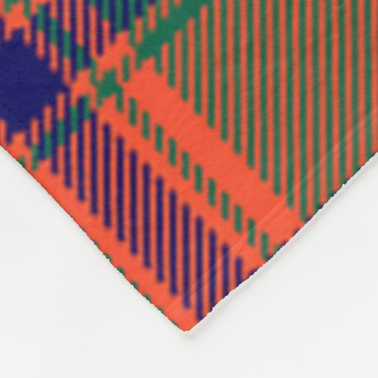 Scotts Stewart of Appin Ancient Tartan Kariert Fleecedecke (Ecke)