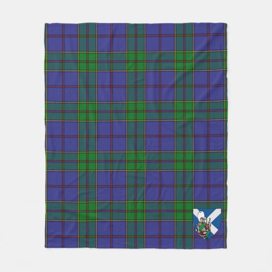 Scotts Strachan Tartan Kariert Fleecedecke (Vorderseite)