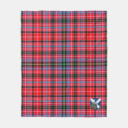 Scotts Udny Tartan Kariert Fleecedecke (Vorderseite)