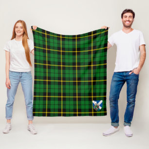 Scotts Wallace Green Tartan Kariert Fleecedecke