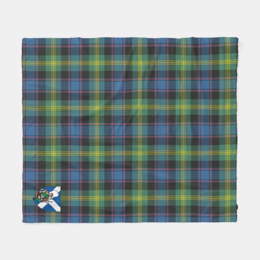 Scotts Watson Ancient Tartan Kariert Fleecedecke (Vorderseite (Horizontal))