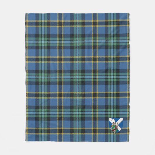 Scotts Weir Ancient Tartan Kariert Fleecedecke (Vorderseite)