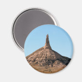 Scottsbluff Nebraska Chimney Rock Spire Magnet (Vorderseite/Rückseite)