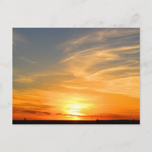 Scottsbluff Nebraska Farm Harvest Fall Sunset Postkarte (Vorderseite)