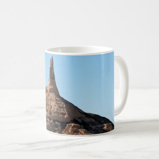 Scottsbluff Nebraska Kamin-Felsen-Helm Kaffeetasse (VorderseiteRechts)