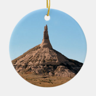 Scottsbluff Nebraska Kamin-Felsen-Helm Keramik Ornament