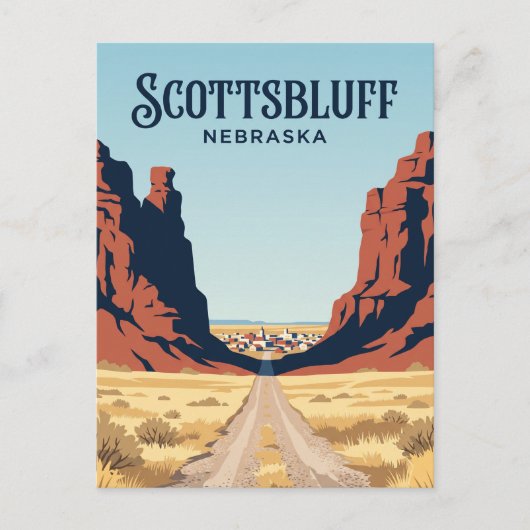 Scottsbluff USA Postkarte (Vorderseite)