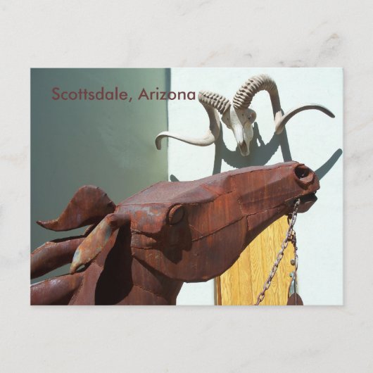 Scottsdale Arizona Arts District PostCard Foto AZ Postkarte (Vorderseite)