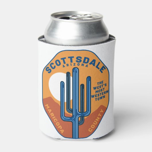 Scottsdale Arizona Cactus Mountains Dosenkühler (Kanne Vorderseite)