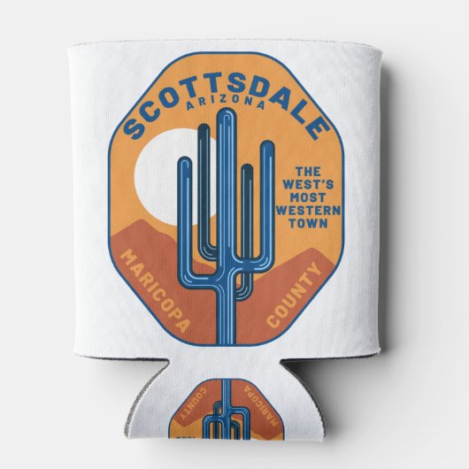 Scottsdale Arizona Cactus Mountains Dosenkühler (Rückseite)
