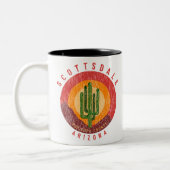 Scottsdale Arizona Cactus Zweifarbige Tasse (Links)